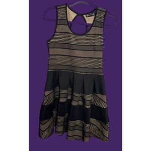 Crystal Doll black and nude lace dress size small